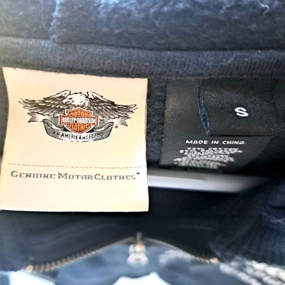 Harley-Davidson Full Zip Hooded Sweatshirt Size Small - Picture 7 of 7